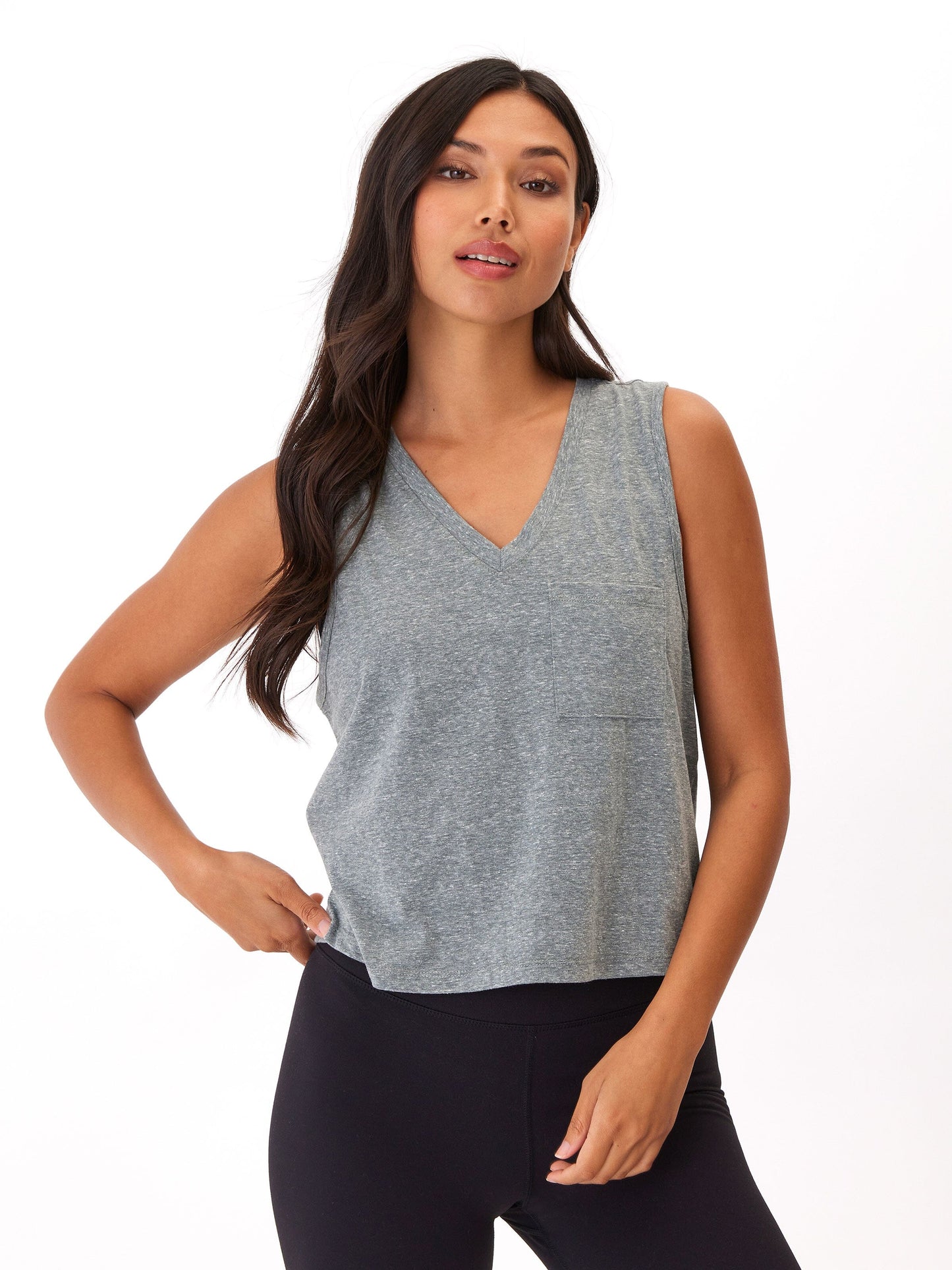 Hera Triblend Jersey V-Neck Tank