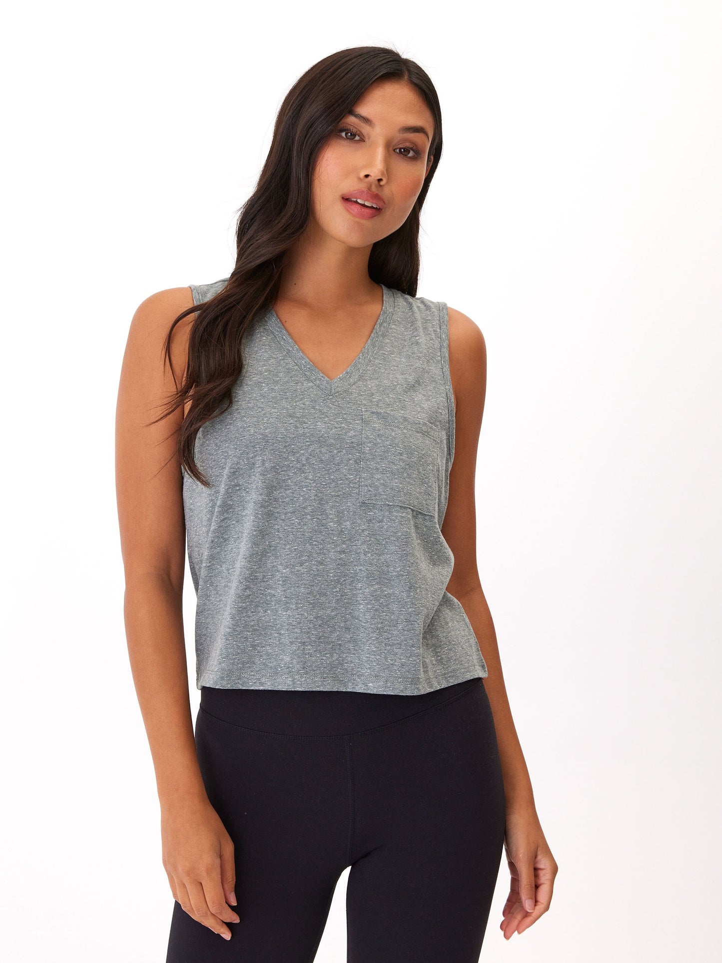 Hera Triblend Jersey V-Neck Tank