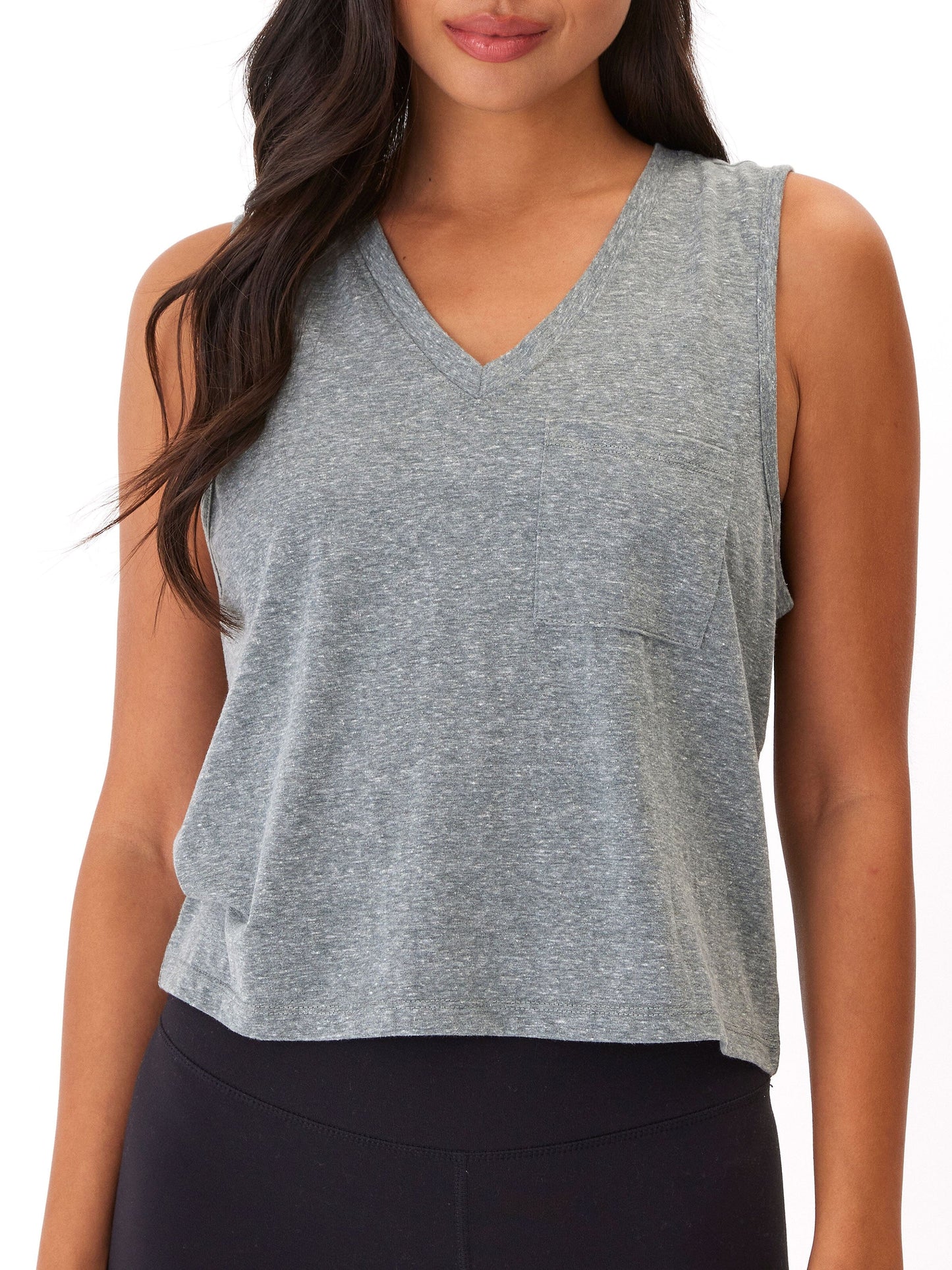 Hera Triblend Jersey V-Neck Tank